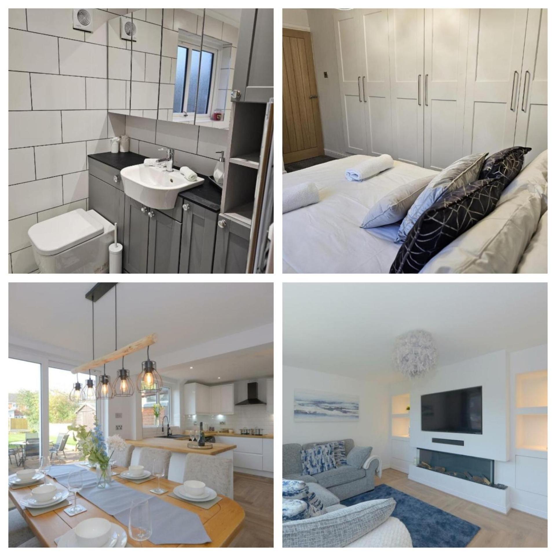 Modern 3 Bedroom Property With Free Driveway Parking By Shire Stays Shrewsbury Esterno foto